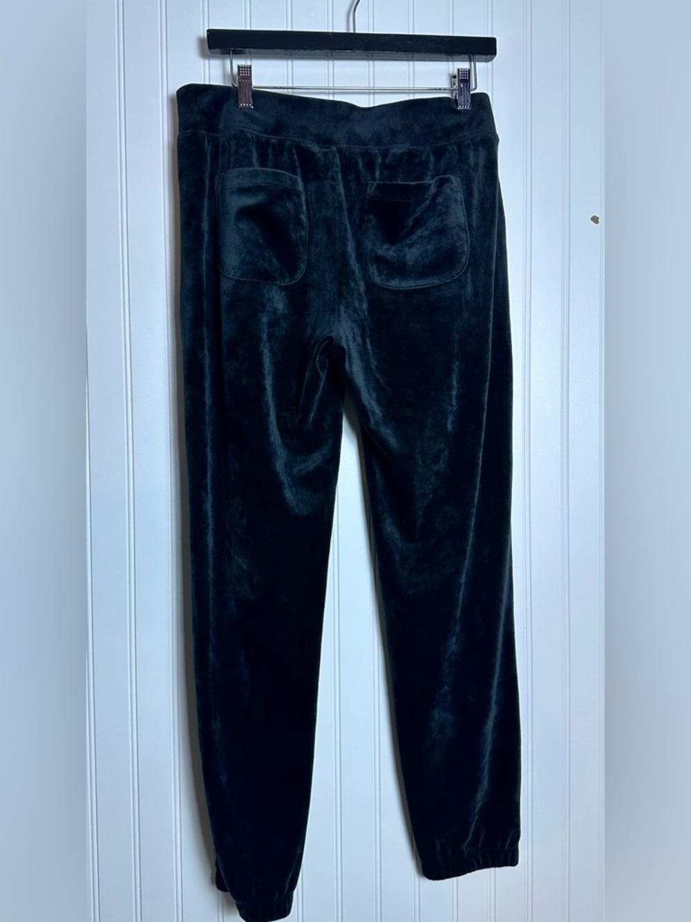 Lilly Pulitzer 28" Mallie Velour Pant - Onyx velvet Pockets M Pull On Relaxed - Picture 8 of 10